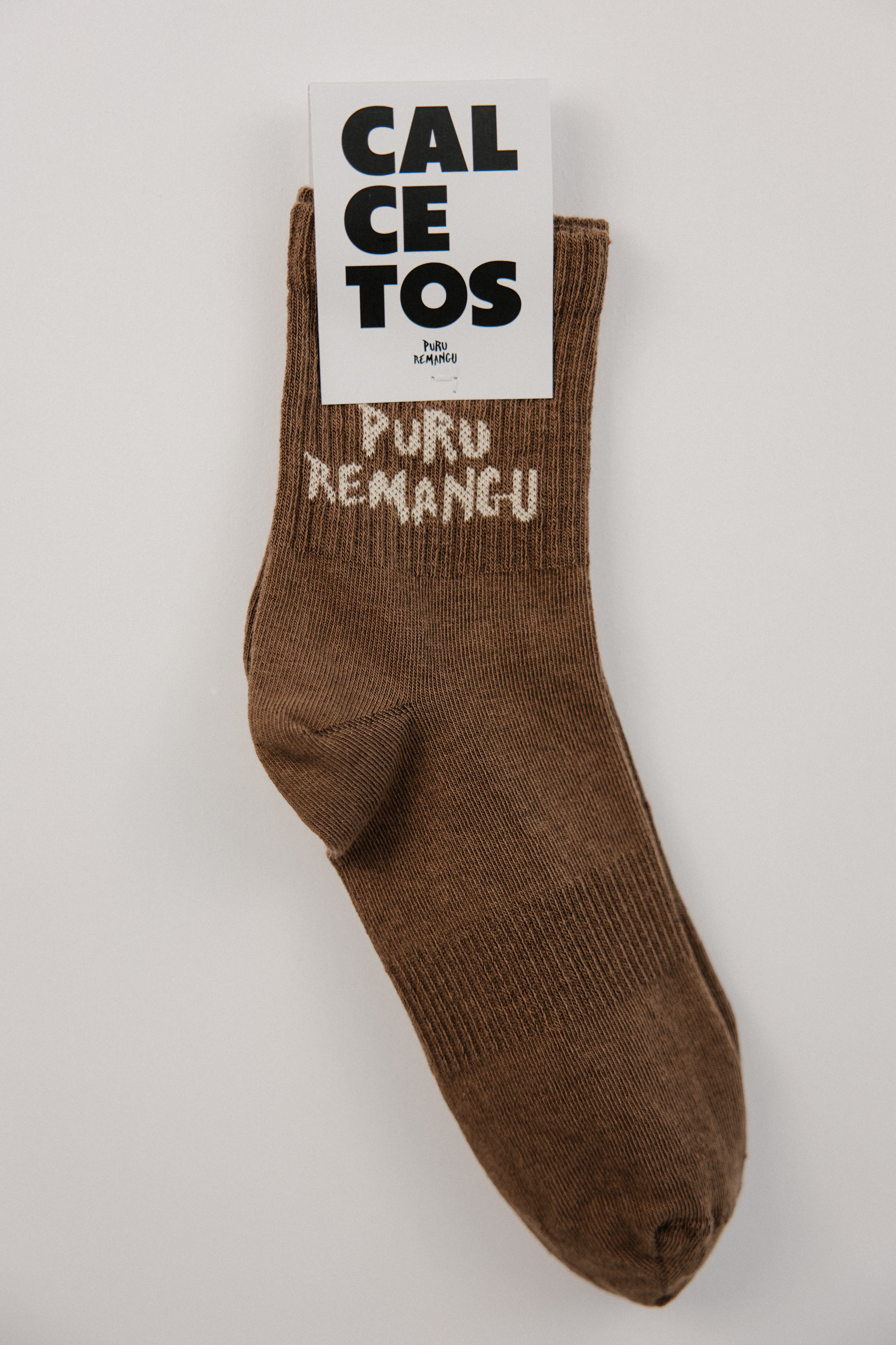Calcetos Puru Remangu Chocolate