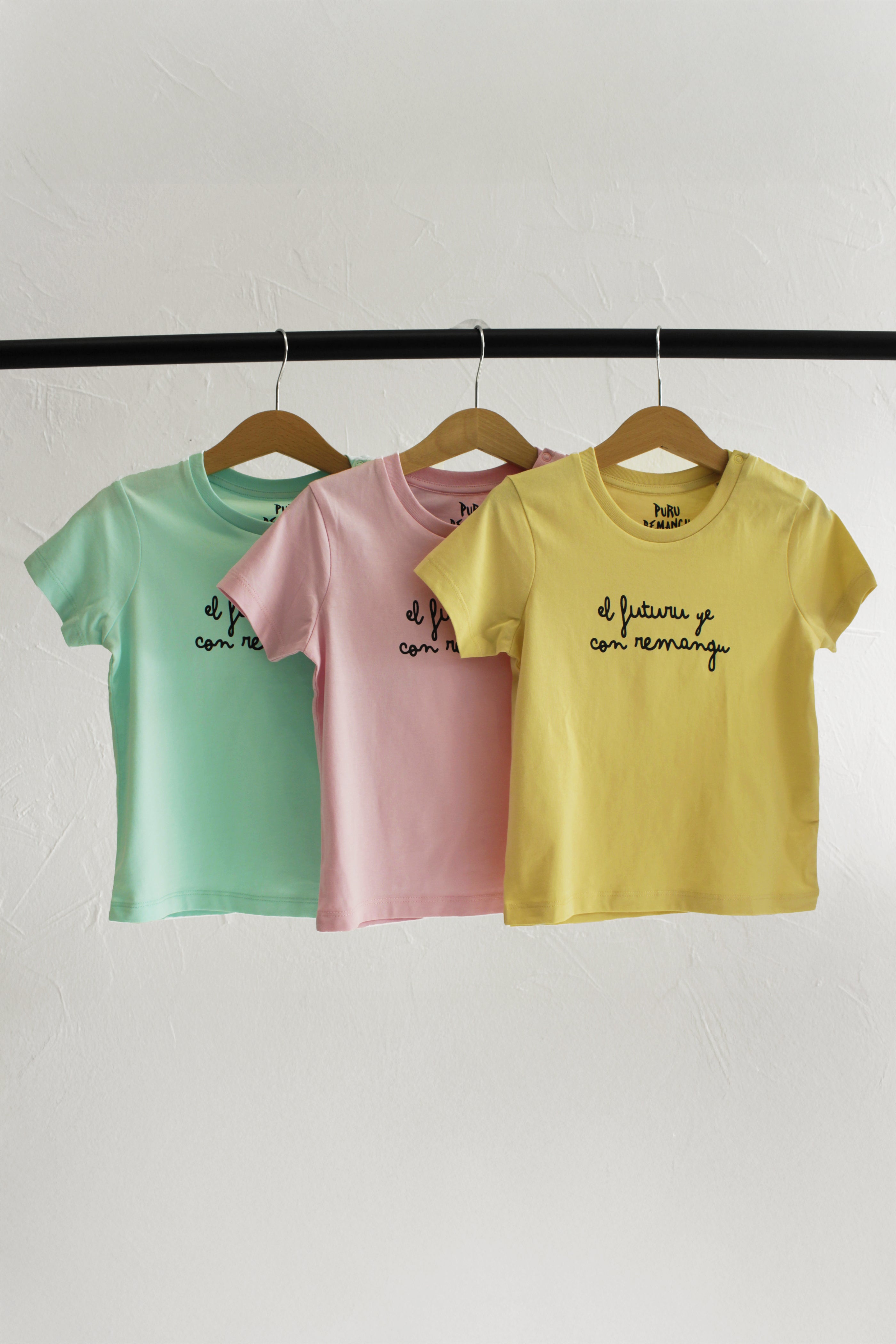 Camiseta El Futuru ye Con Remangu - Turquesa