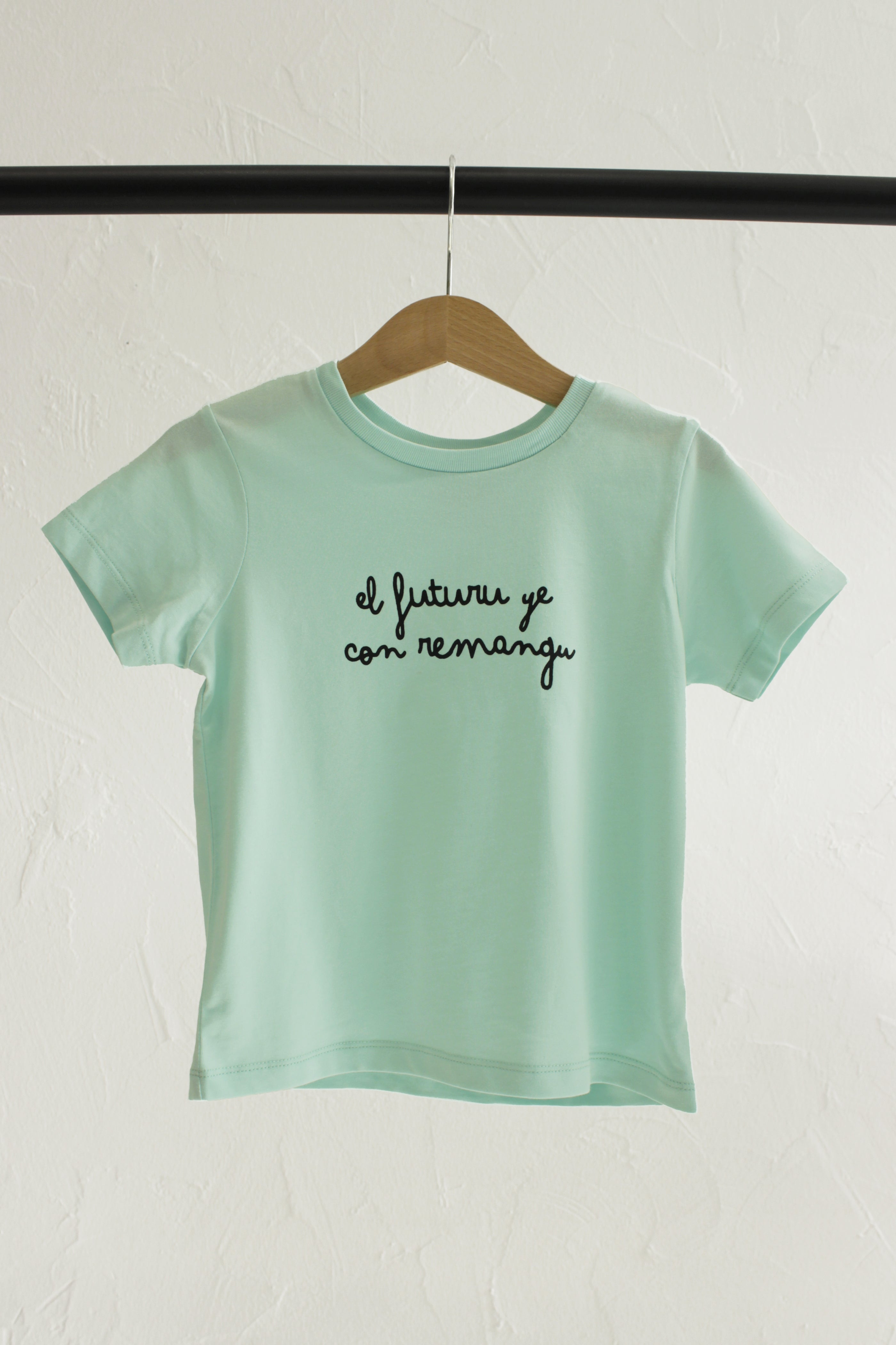 Camiseta El Futuru ye Con Remangu - Turquesa