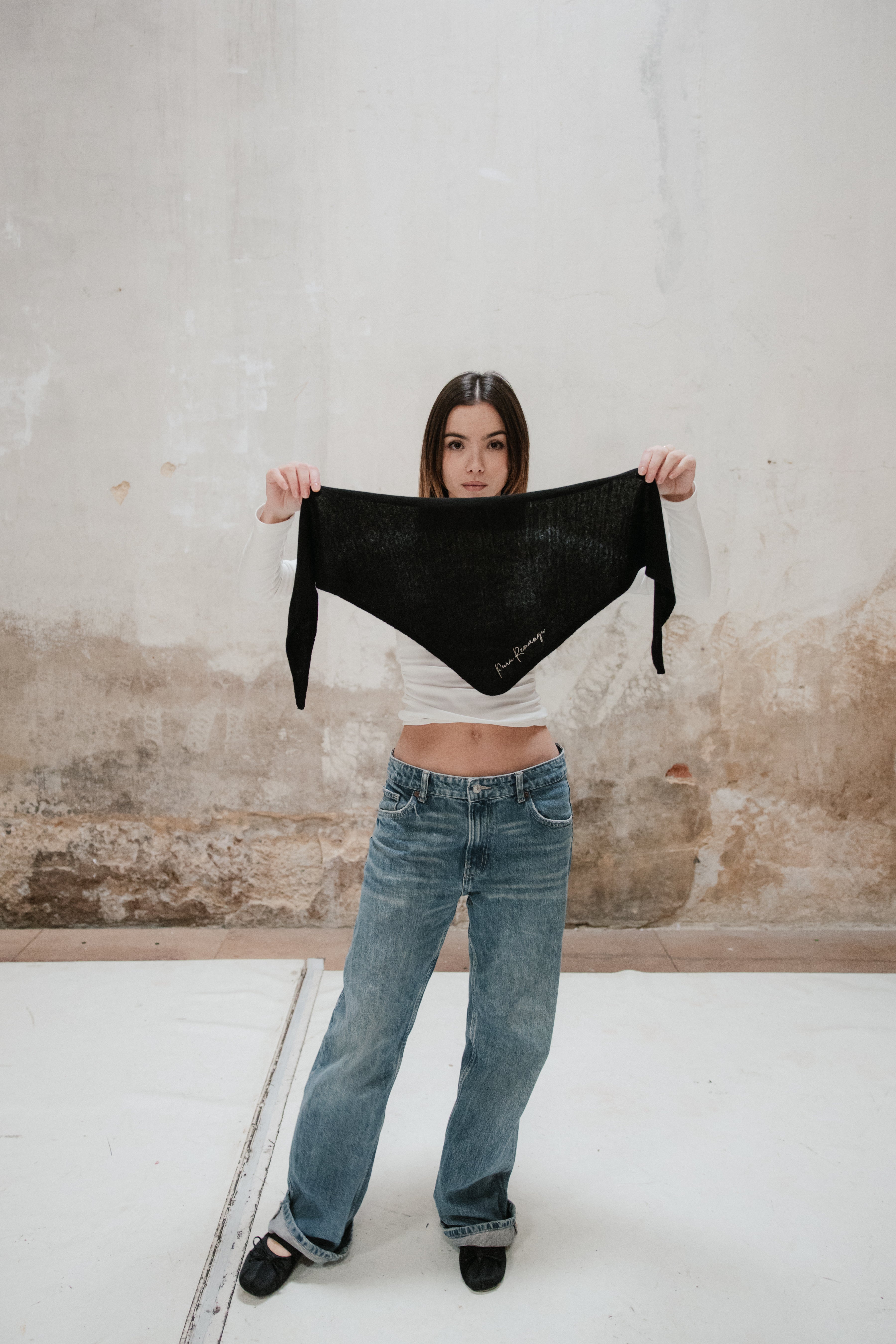 Mini Bufanda - Negra