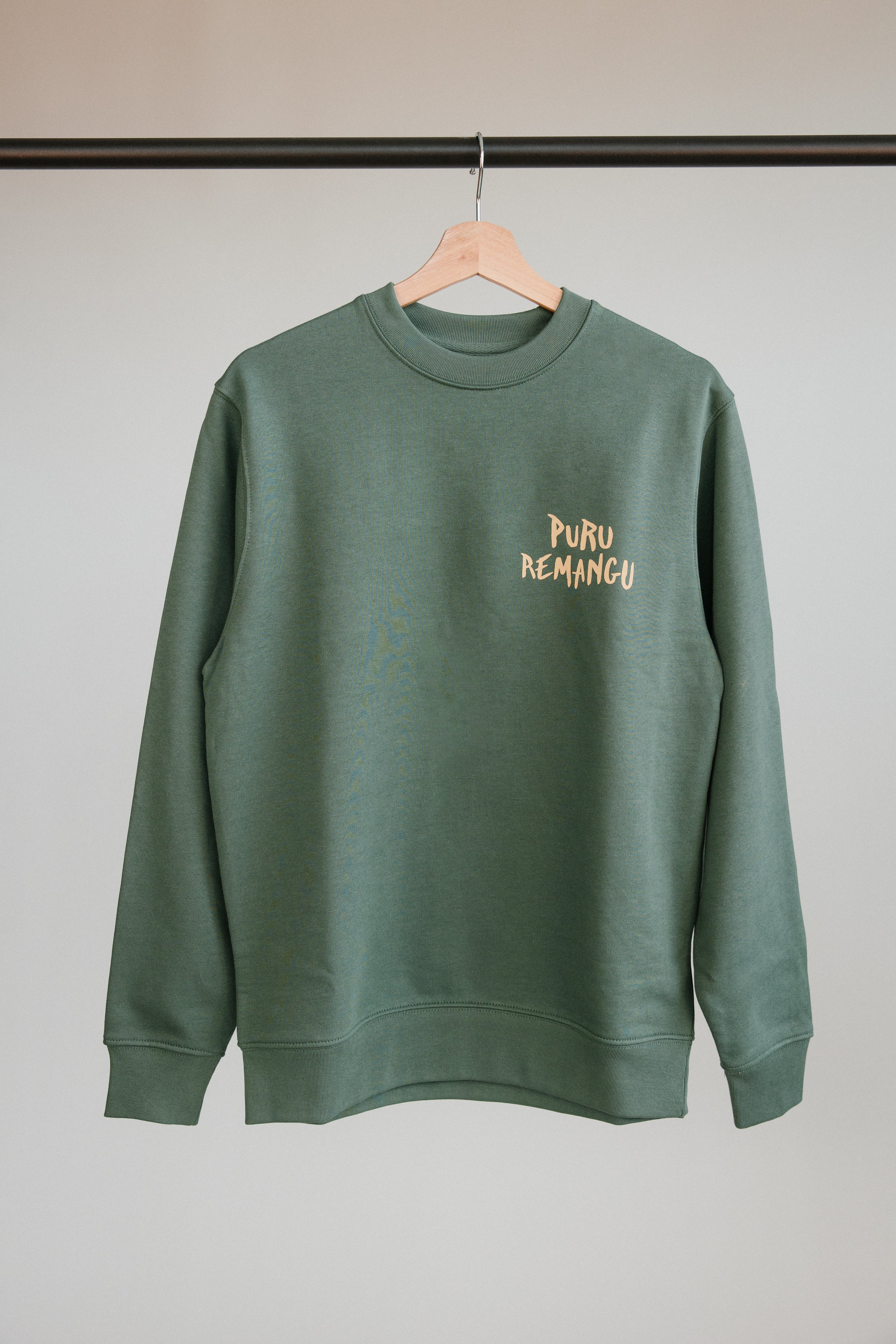 Sudadera Puru Remangu Verde - Unisex