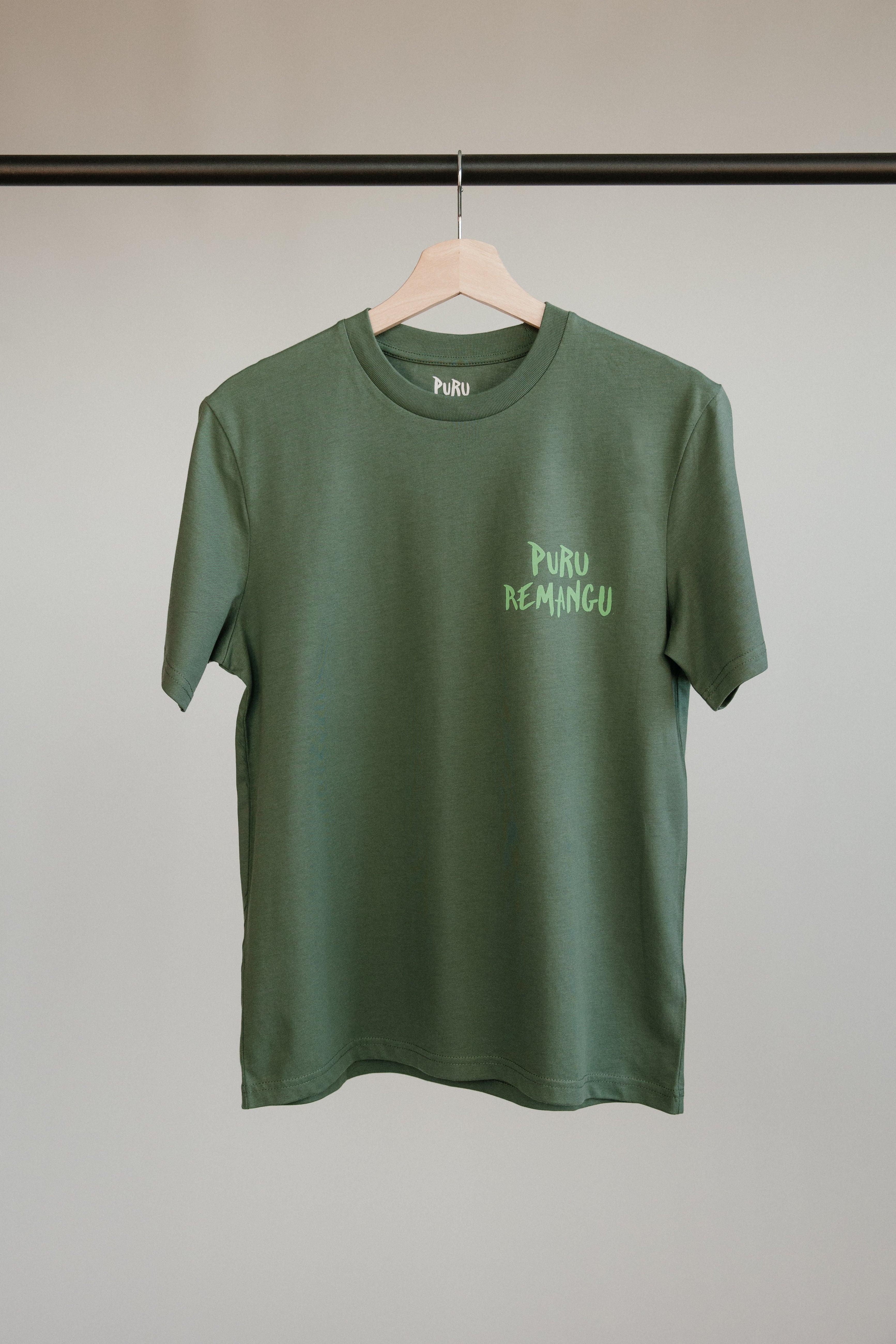 Camiseta Puru Remangu Verde Ocalitu - Unisex
