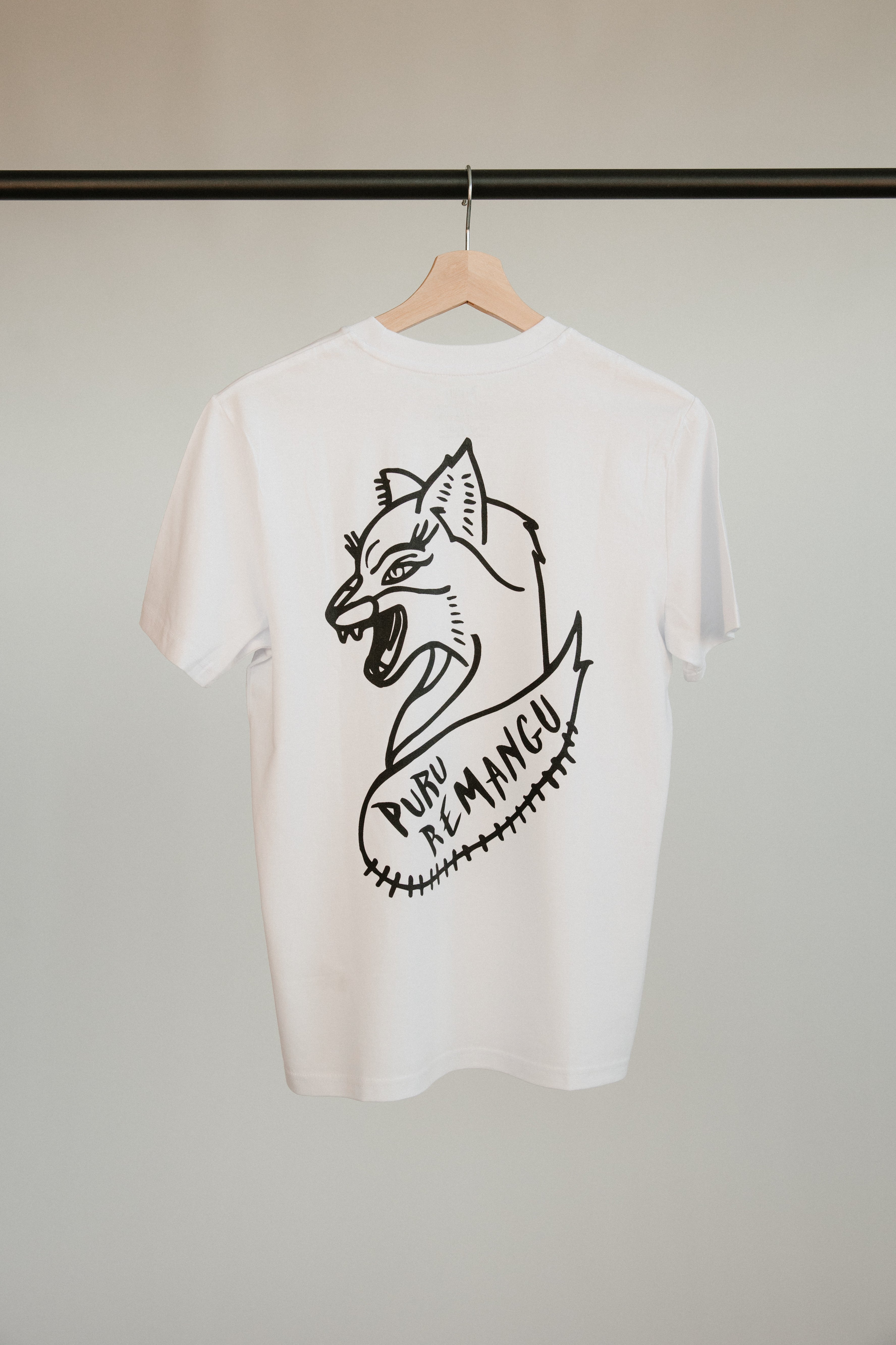 Camiseta Puru Remangu Blanca - Unisex