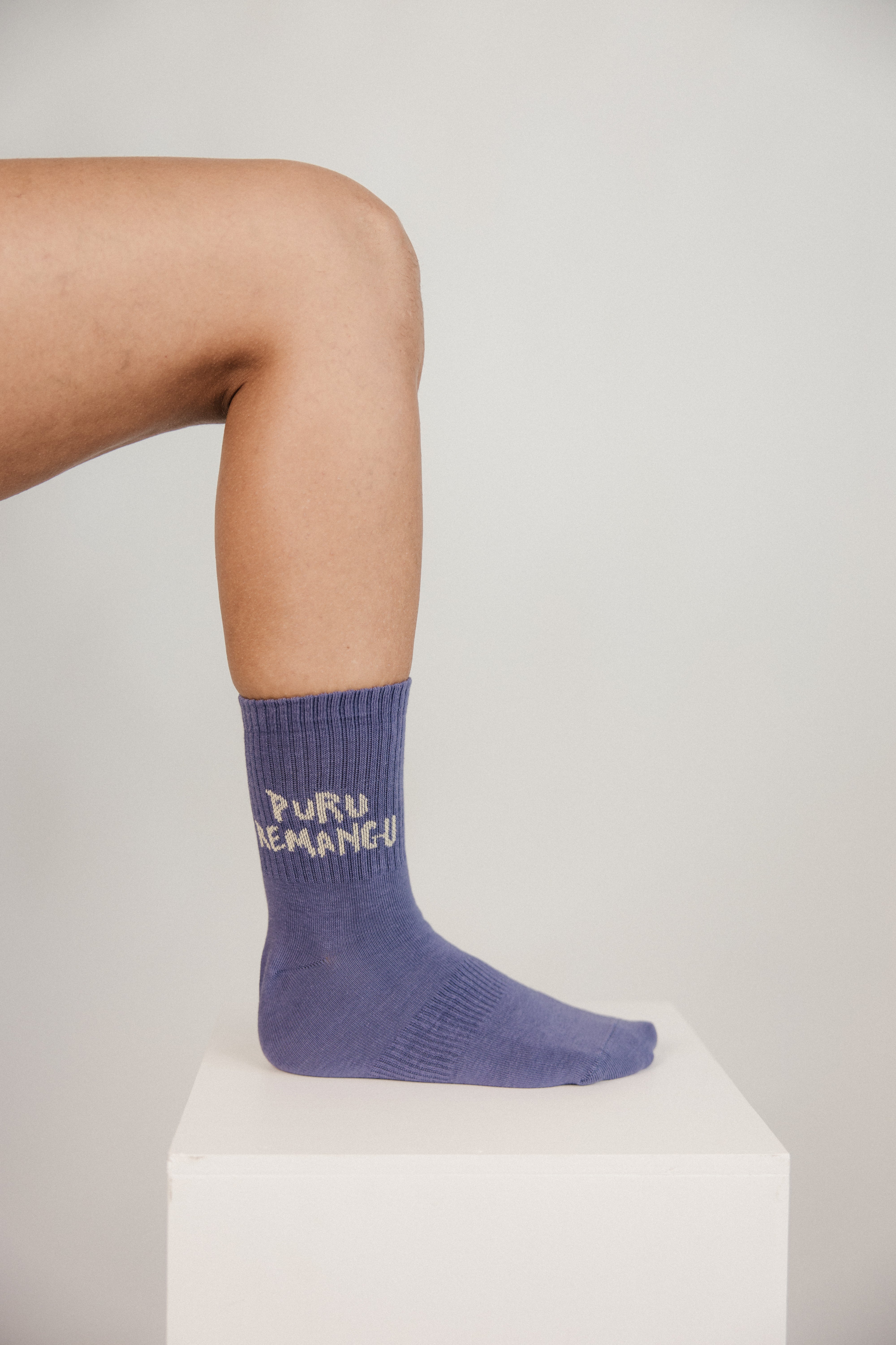 Calcetos Puru Remangu Lavanda