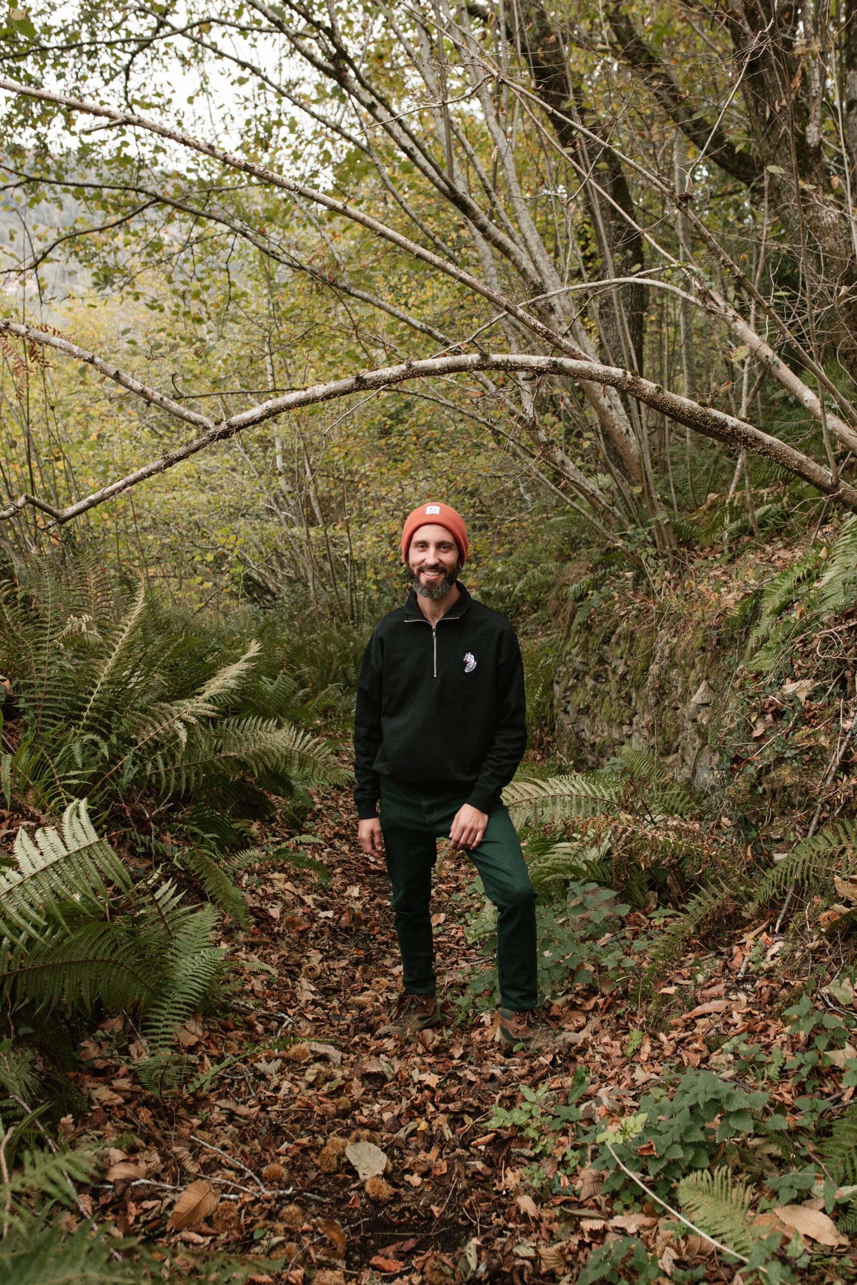 Sudadera Puru Remangu Bordada Negra - Unisex