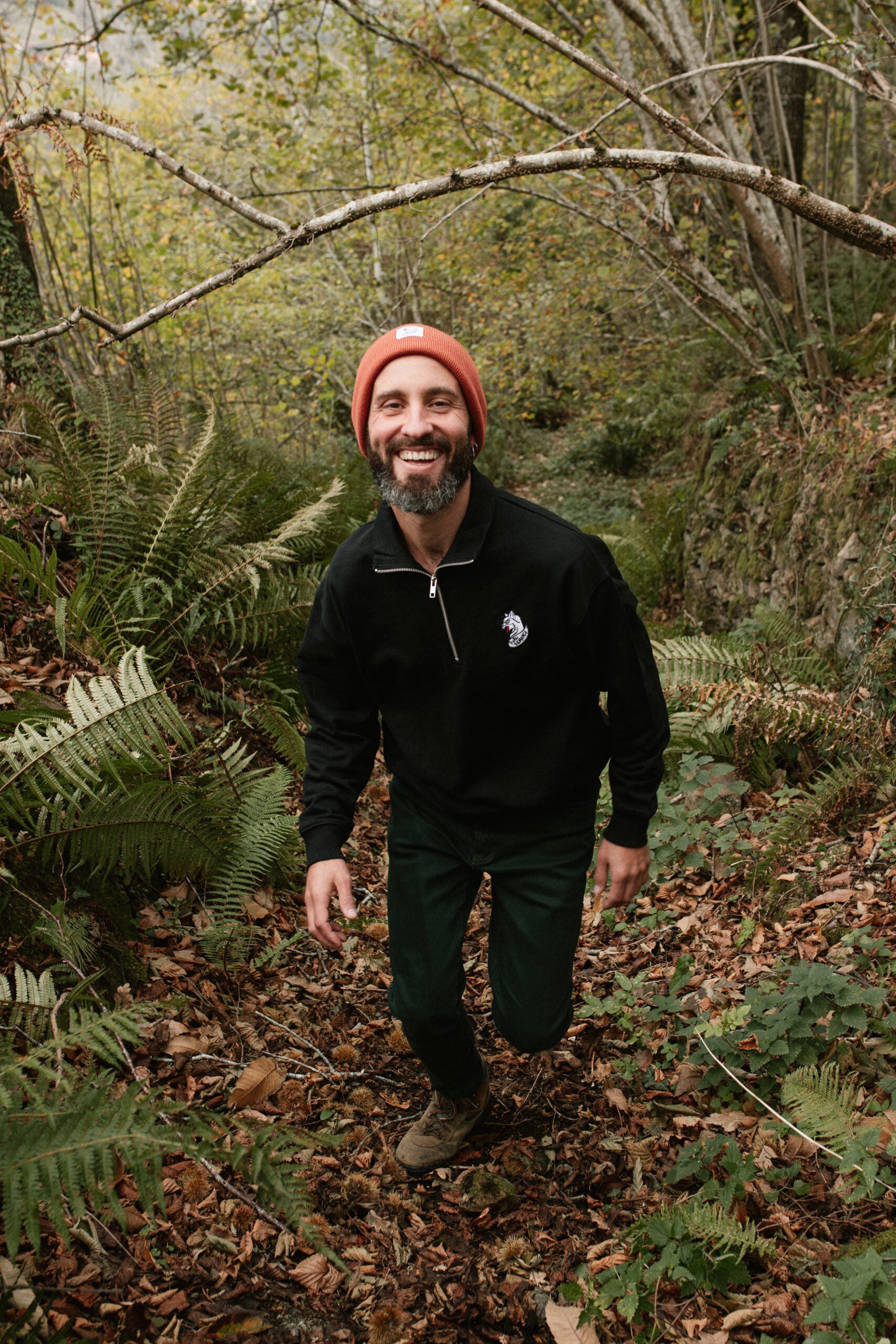 Sudadera Puru Remangu Bordada Negra - Unisex