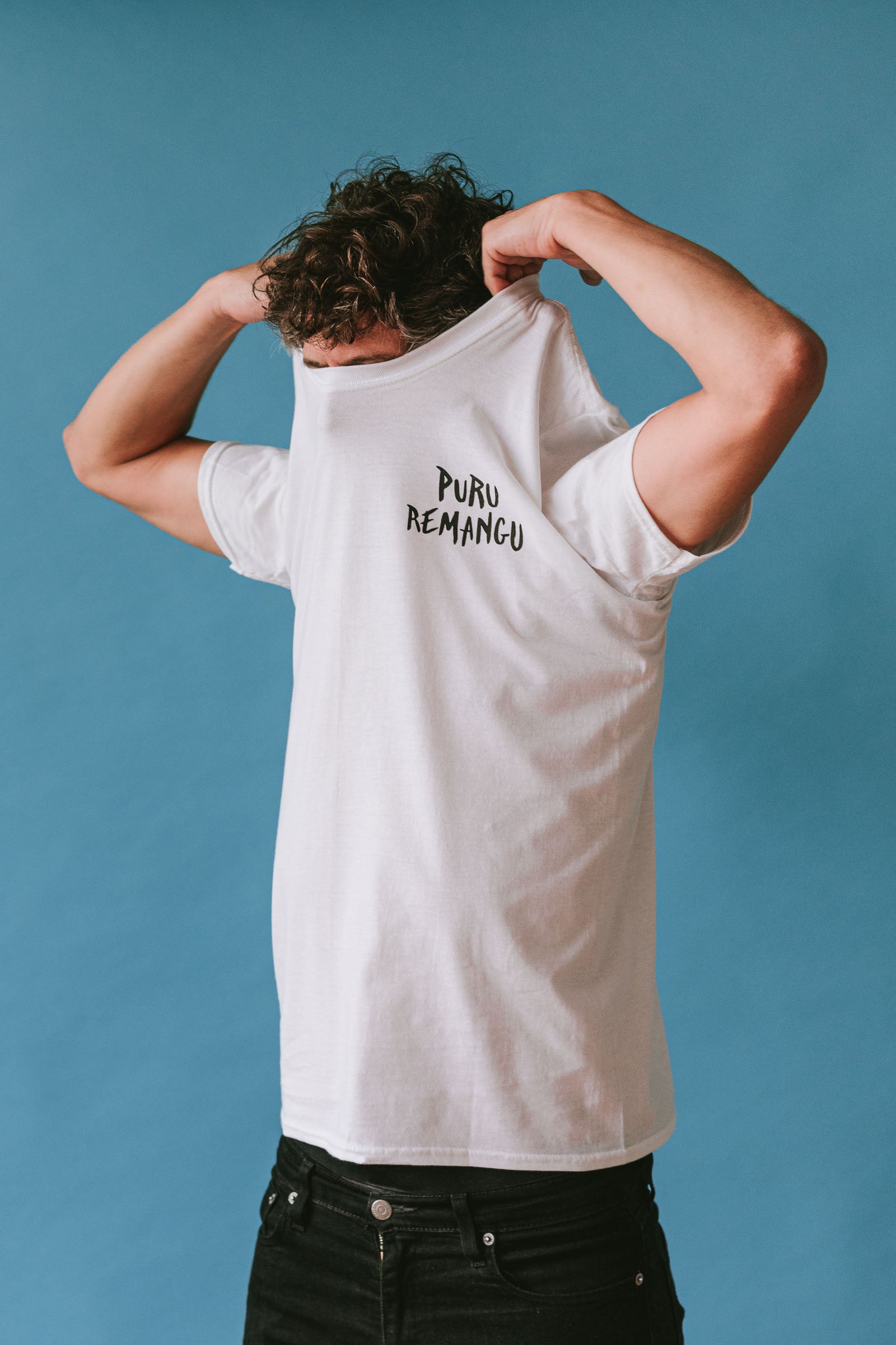 Camiseta Puru Remangu Blanca - Unisex