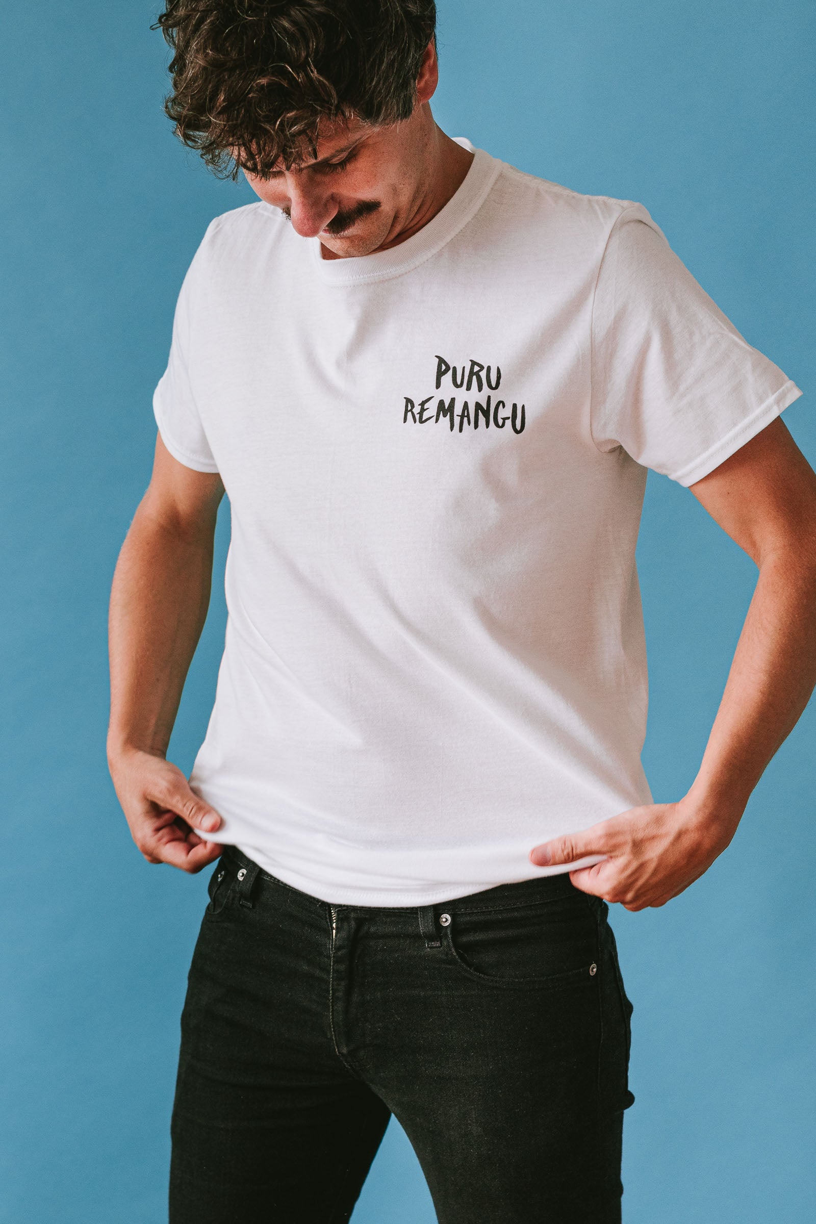 Camiseta Puru Remangu Blanca - Unisex