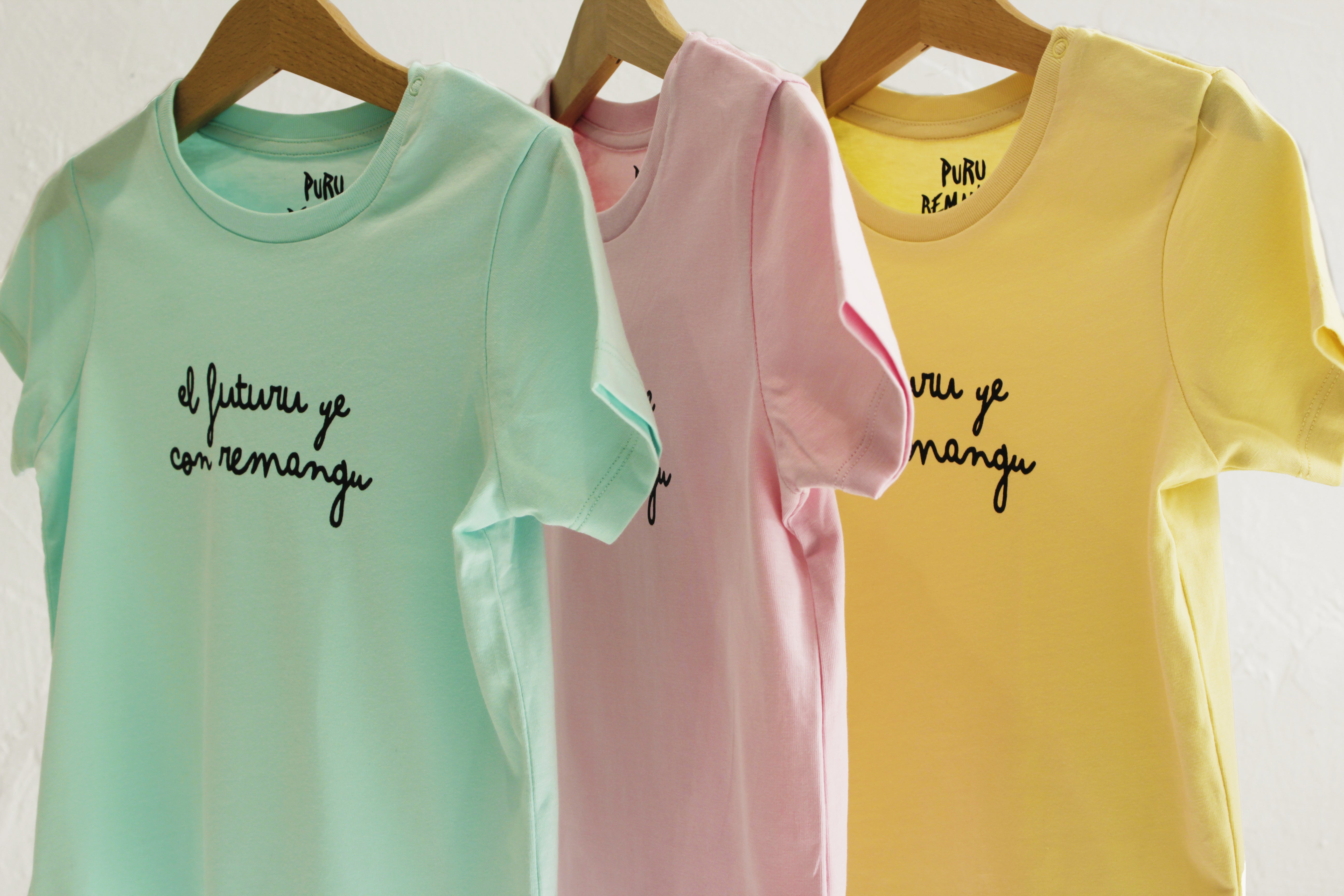 Camiseta El Futuru ye Con Remangu - Rosa