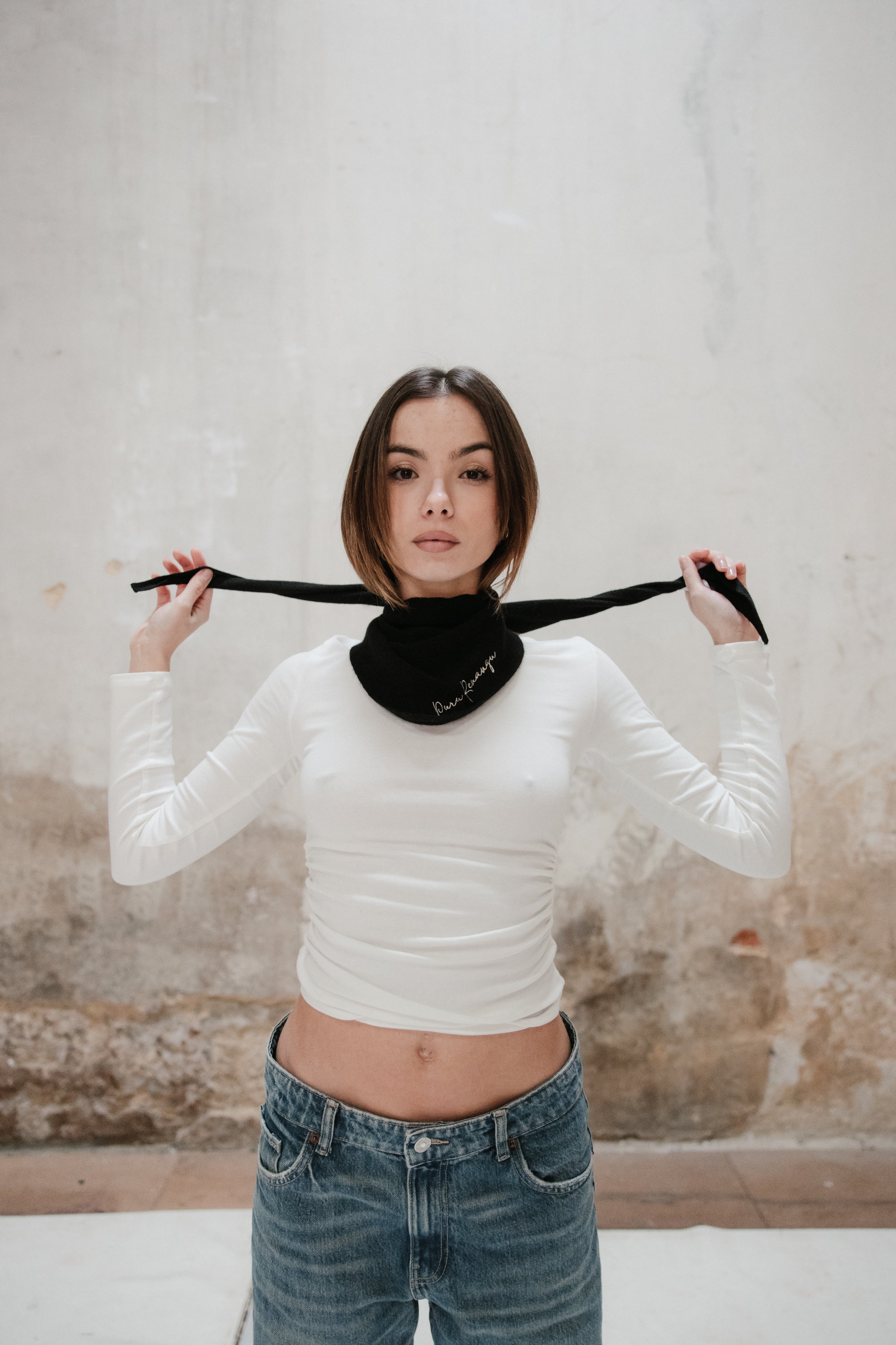 Mini Bufanda - Negra