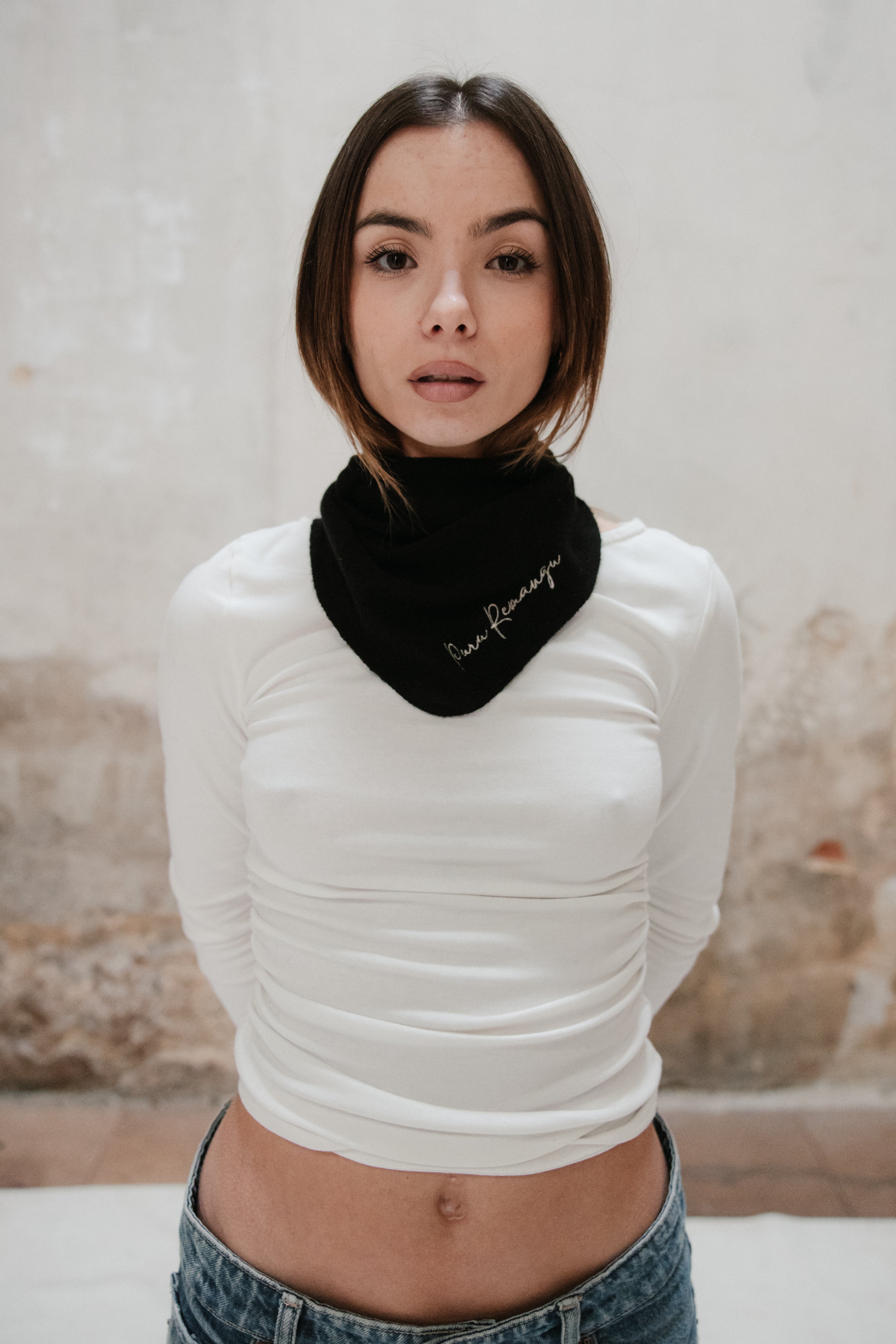 Mini Bufanda - Negra