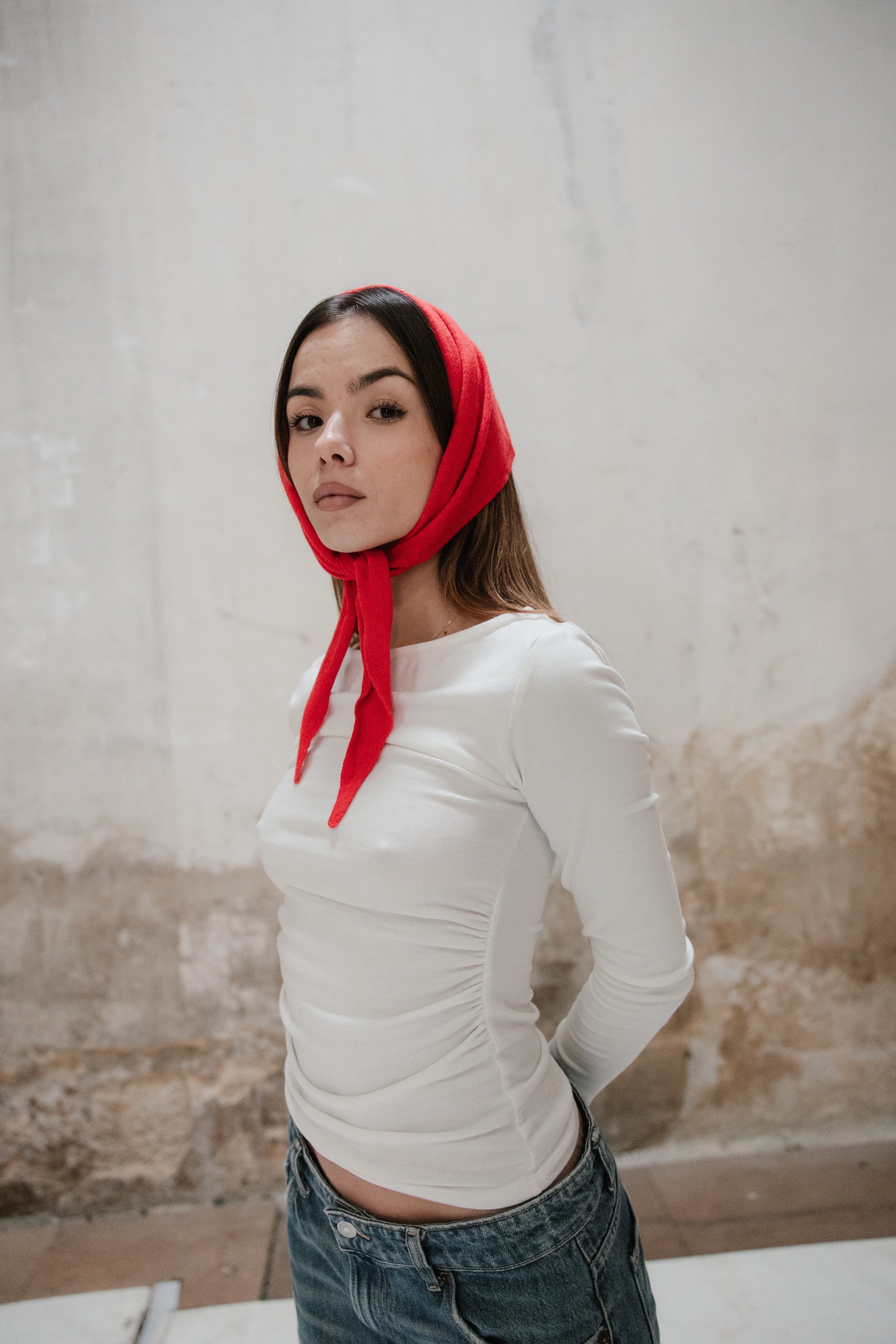 Mini Bufanda - Colorada