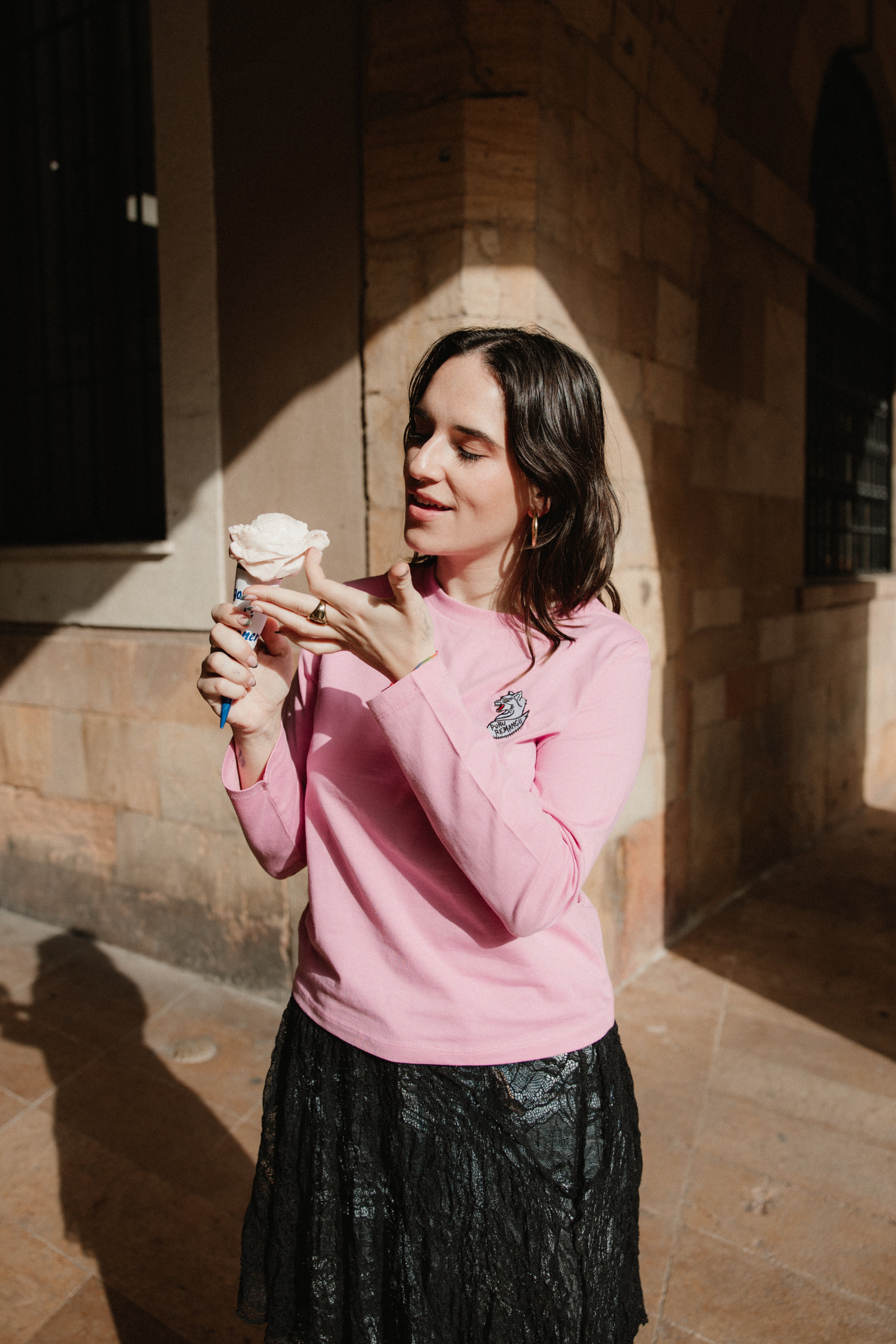 Camiseta Manga Llarga Raposa Muyer - Rosa