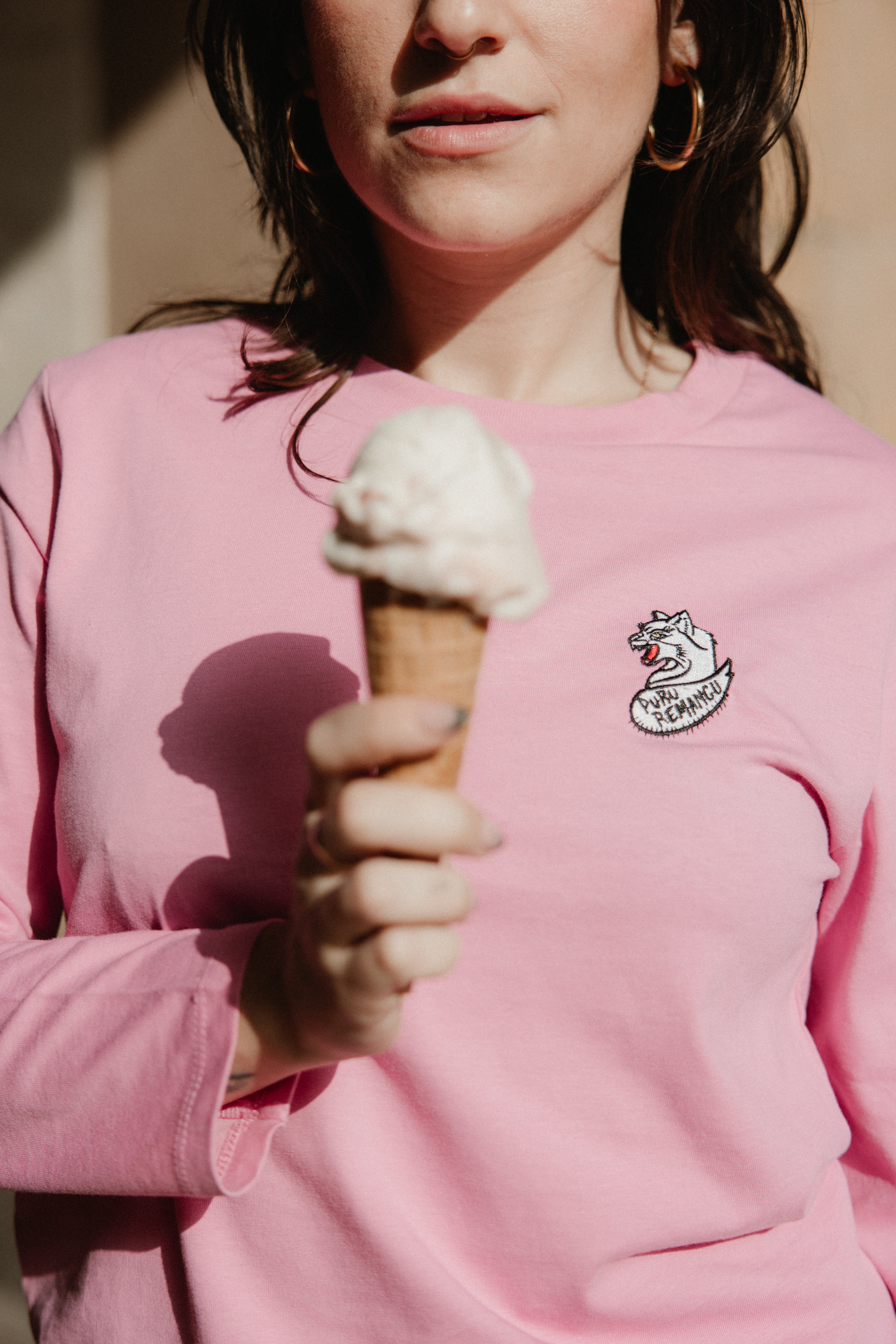 Camiseta Manga Llarga Raposa Muyer - Rosa