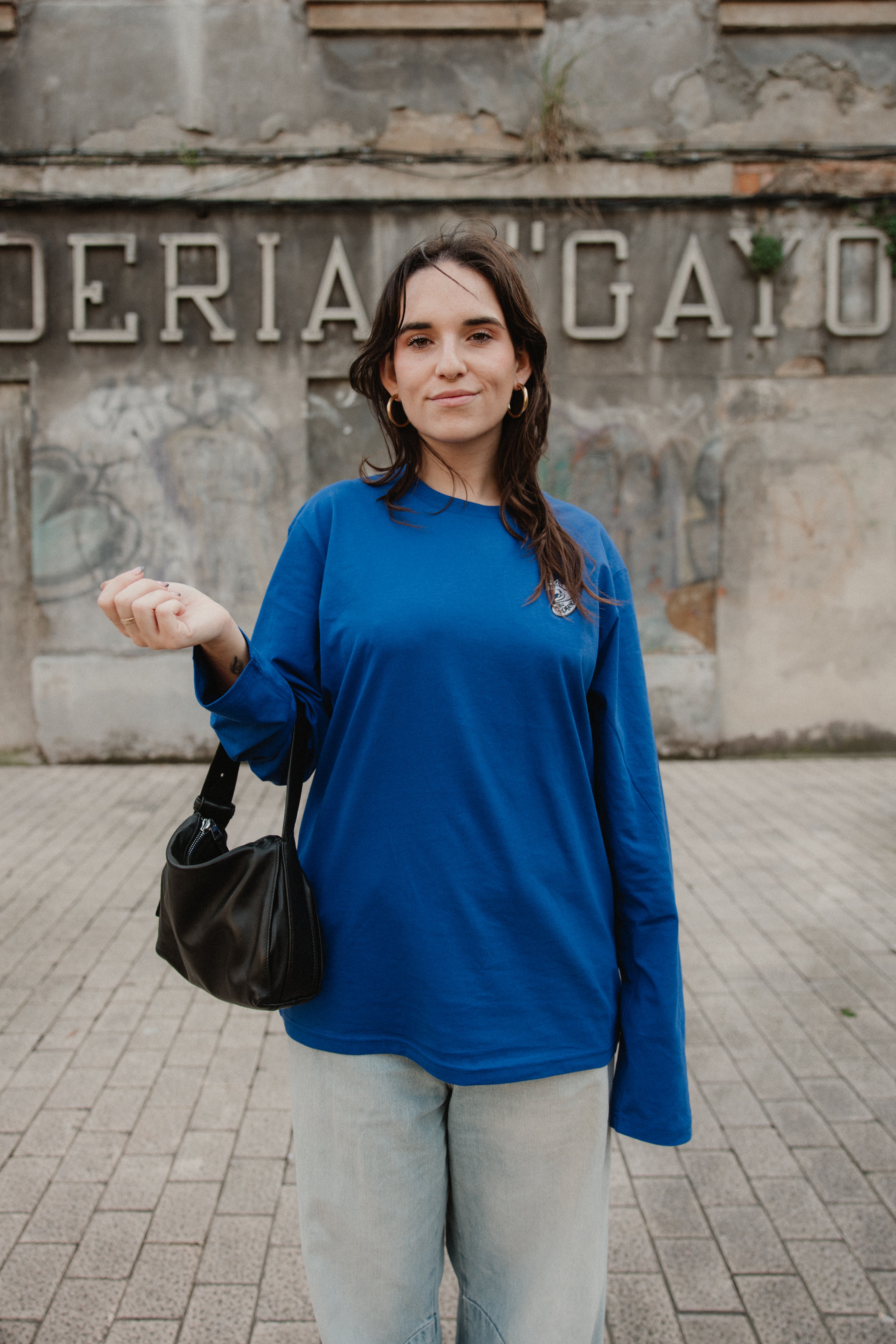 Camiseta Manga Llarga Raposa Azul - Unisex