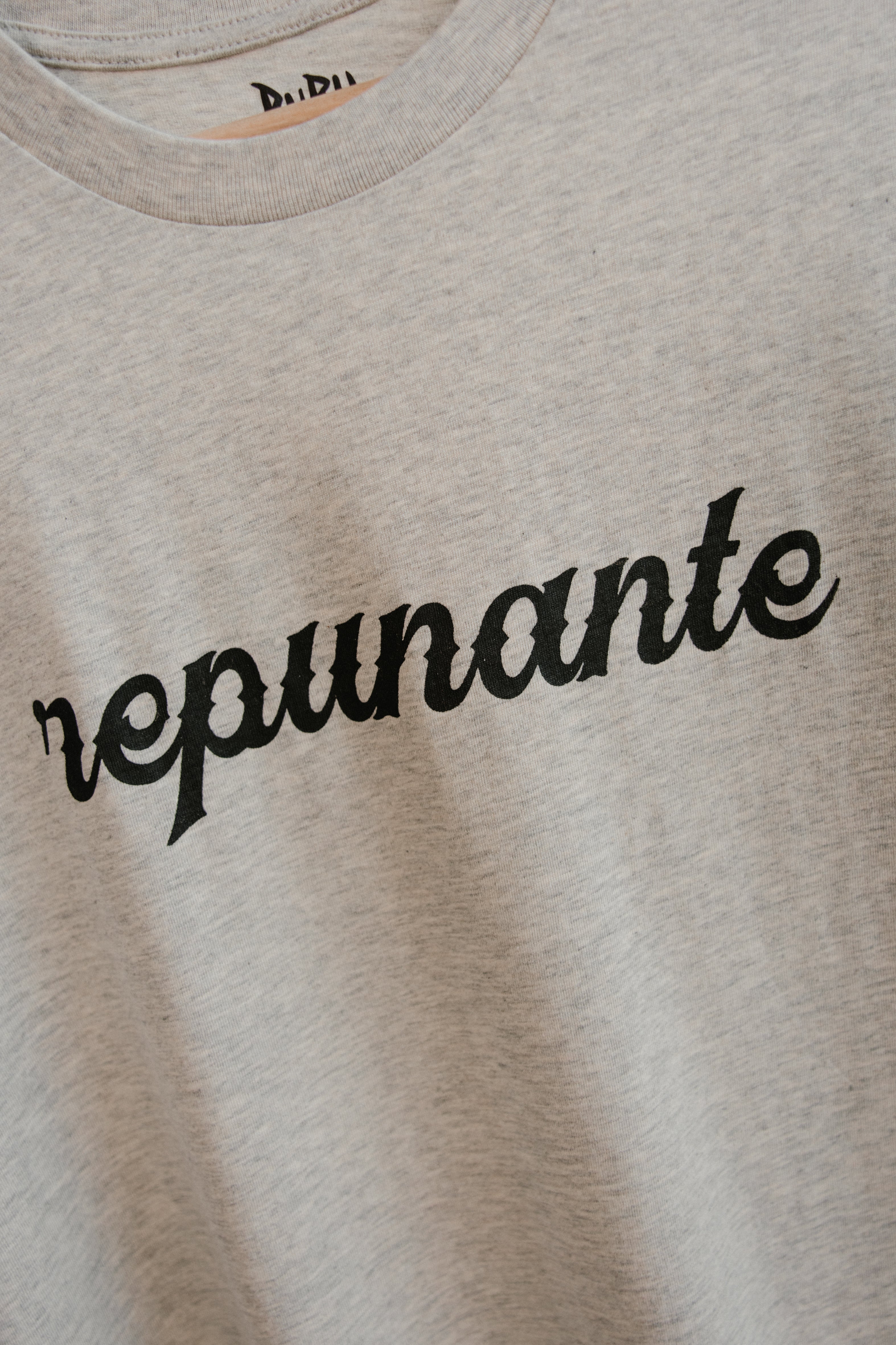Camiseta Repunante Gris Jaspeáu - Unisex