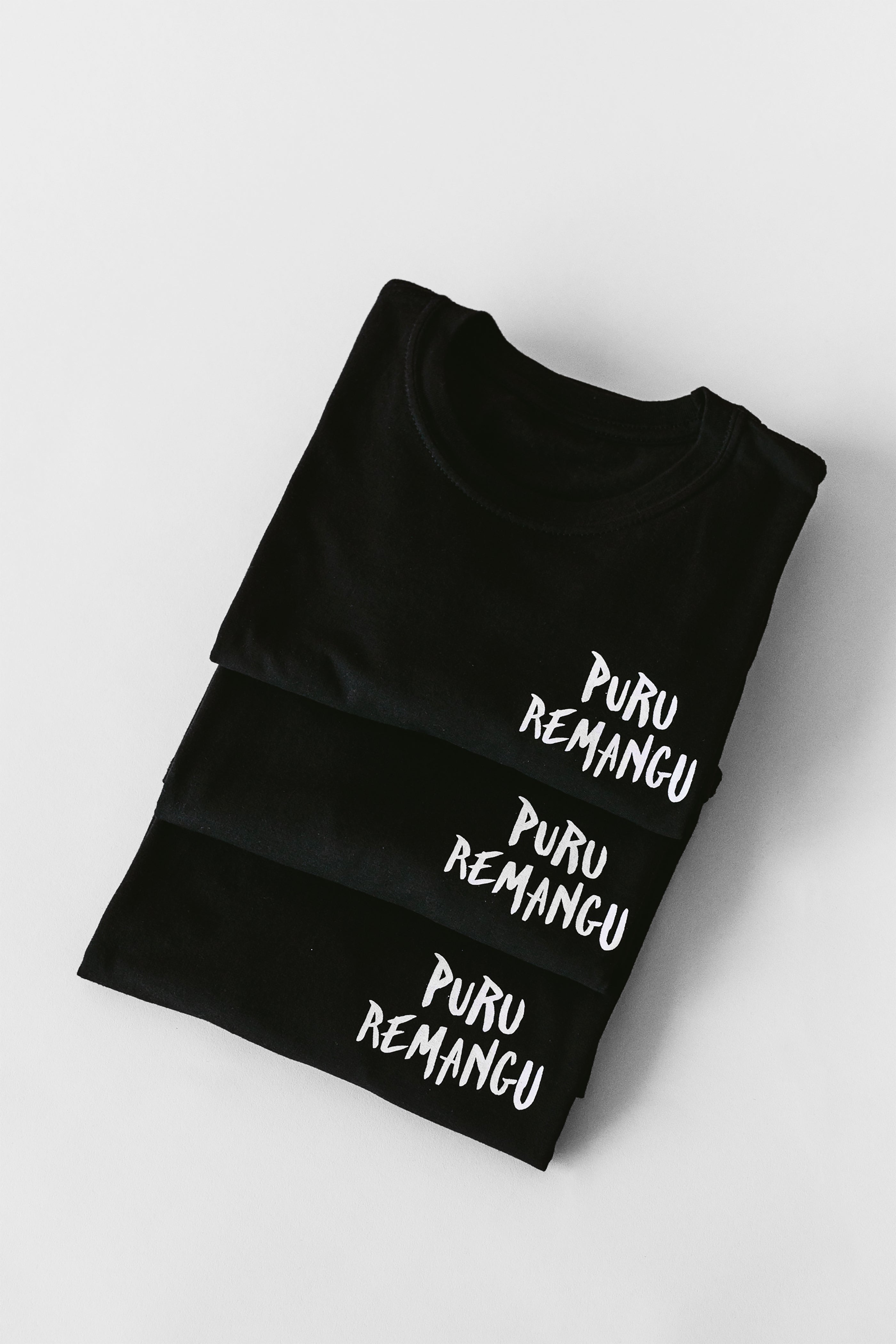 Camiseta Puru Remangu Negra - Unisex