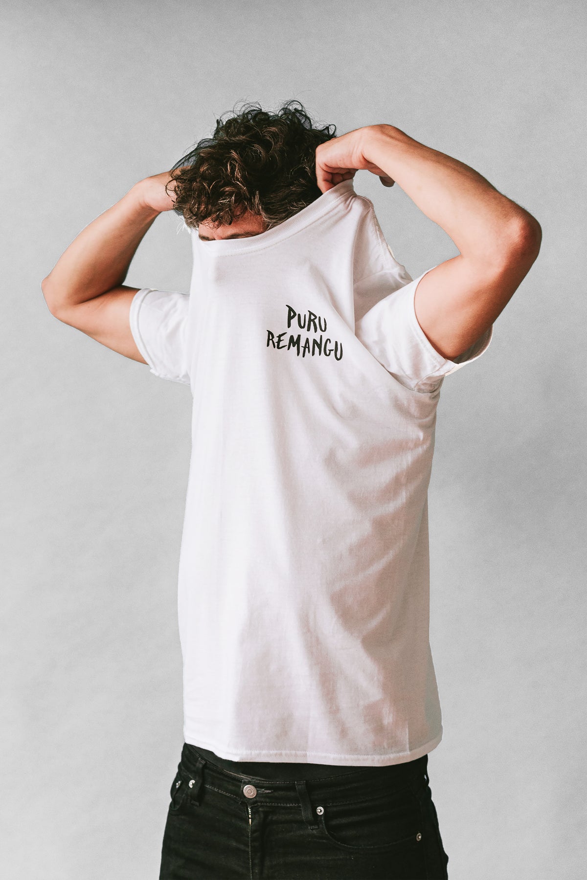 Camiseta Puru Remangu Blanca - Unisex
