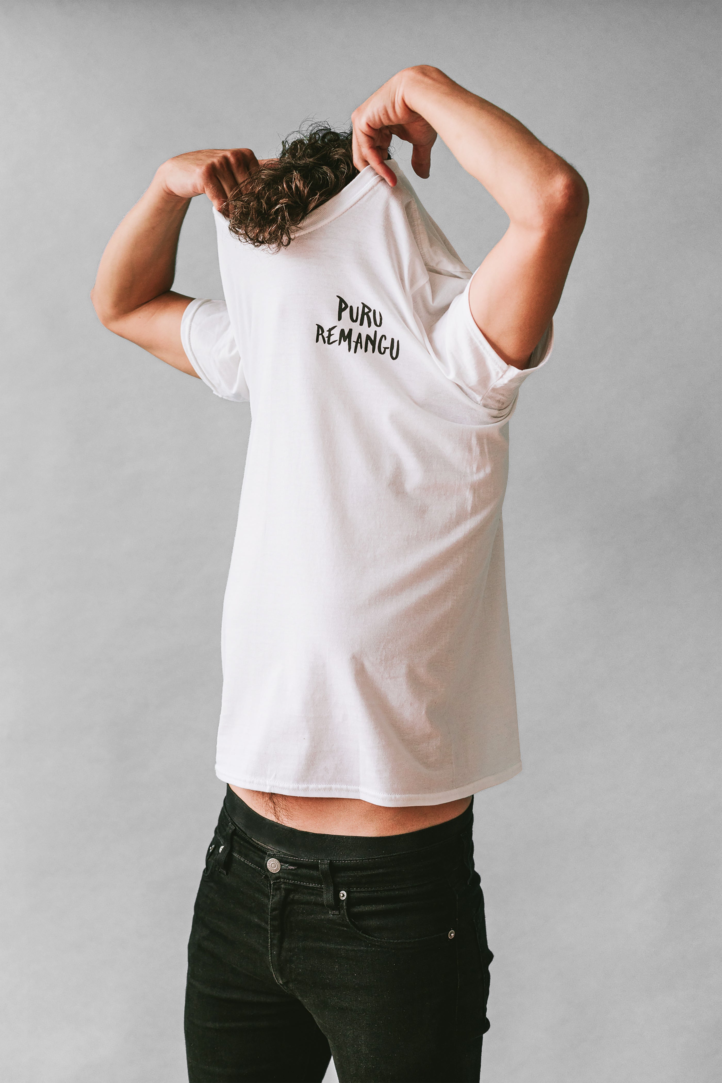 Camiseta Puru Remangu Blanca - Unisex